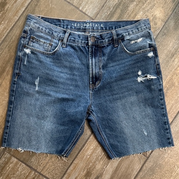 Aeropostale Mens JORTS Distressed Jean Shorts Jimmy Fallon - Picture 1 of 10